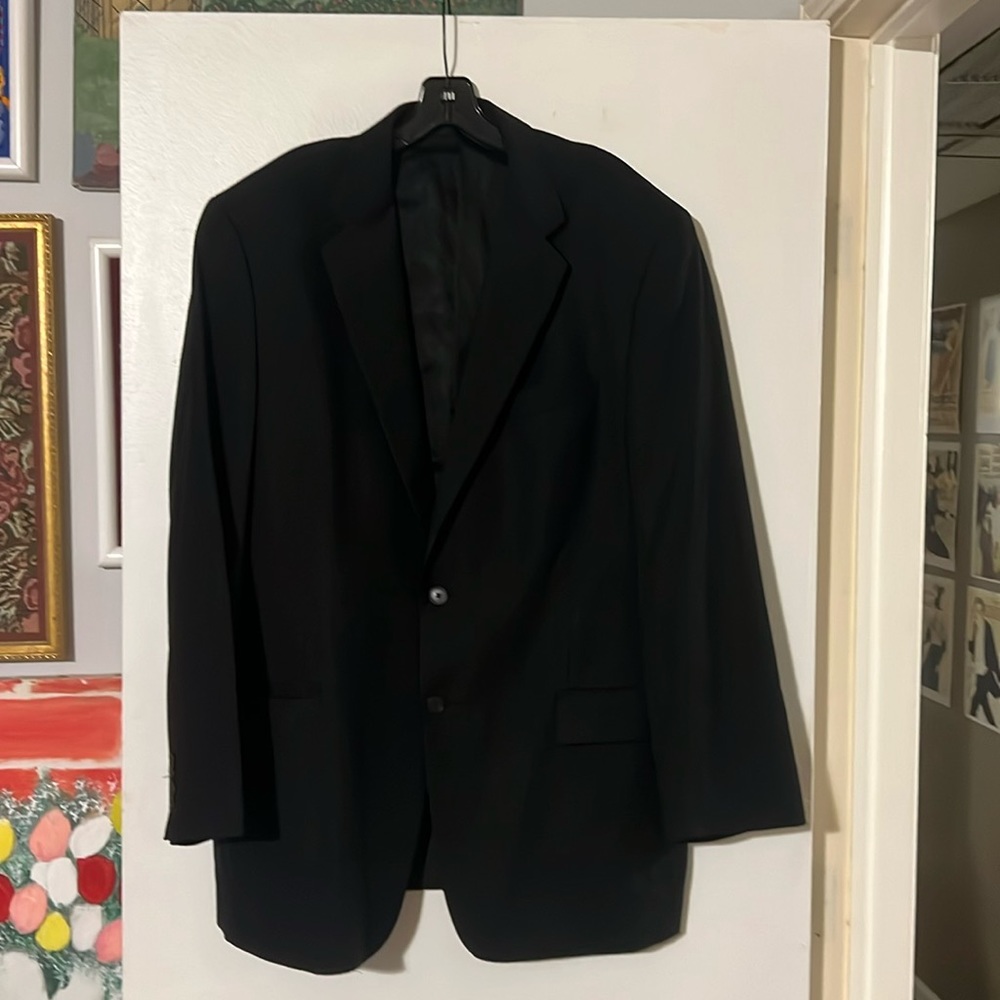 Joseph Abboud mens black lightweight wool jacket